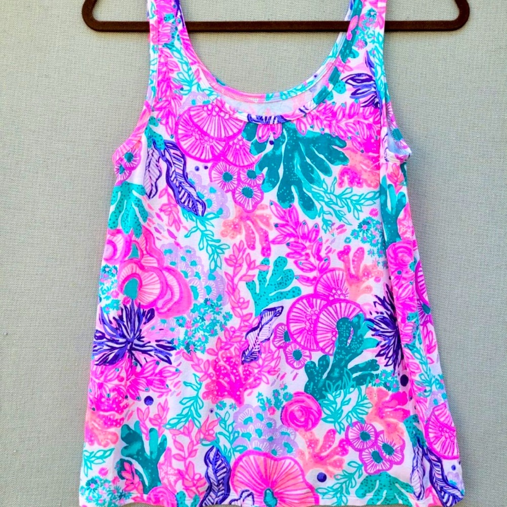 Lilly Pulitzer Pink Floral Pajama Top